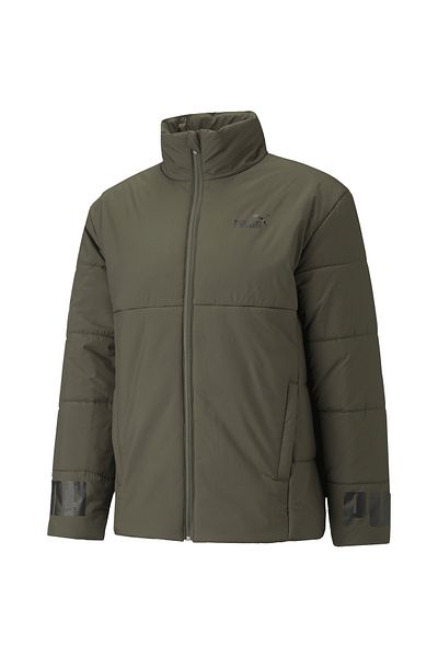 Puma Ανδρικό μπουφάν με επένδυση Puma Essentials Green