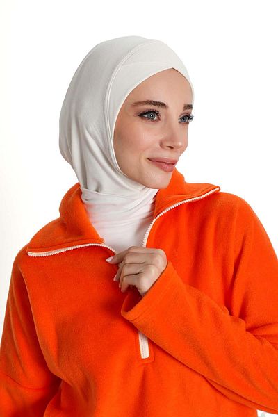 Aisha's Design Front Cross Detailed Hijab Bonnet, Tb-4Rb