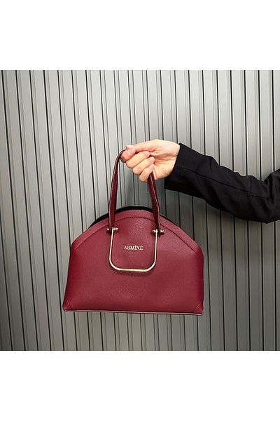 Armine Ar36501 Model Plain Claret Red Bag