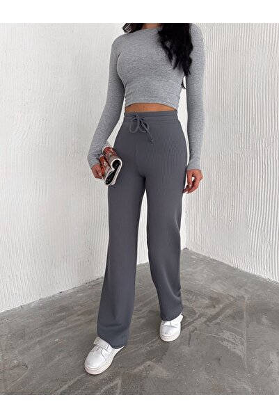 winmoda Fitilli Günlük Comfortable Pantolon-eşofman-içi Şardonlu