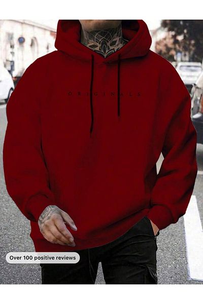NEW TRENDY COLLECTİON Originals Printed Wide Cut 3 Thread Sweatshirt