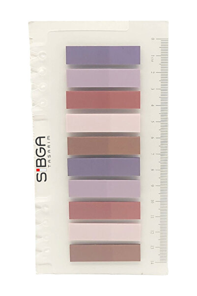 sibga tasarım ورق ملاحظات ملون شفاف - 200 ورقة من ملصقات المرجعية