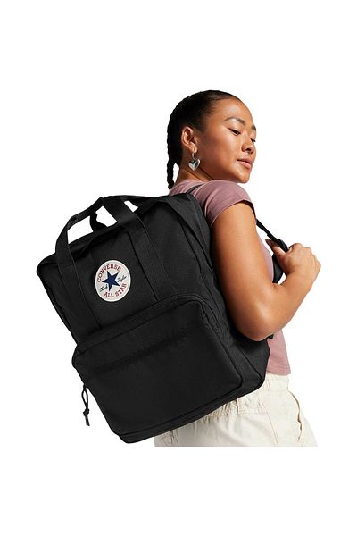 converse Backpack Converse Small Square Backpack 23L, Black, Unisex