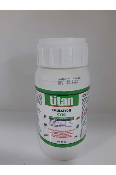 Aydın Kimya Titan Emülsiyon CY10 Kokulu Haşere Öldürücü | 250 ml