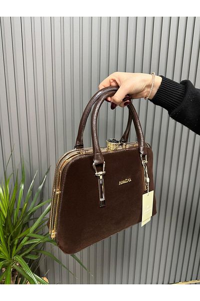 Armine Ar33906 Model Brown-Suede Bag