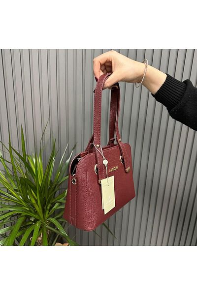 Armine Burgundy Bag Plain - Ar36408