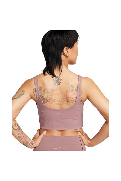 Nike Σουτιέν Nike Zenvy Rib, Μωβ, Γυναικείο