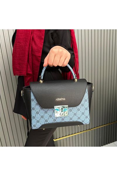 Armine Blue Dotted Bag - Ar37804