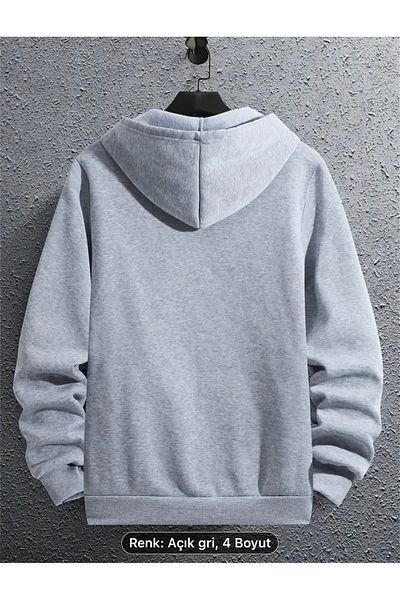 Minikelya Newyork Graphic Printed Longitudinal Zipper 3 Thread Shandoon Top Quality Sweatshirt