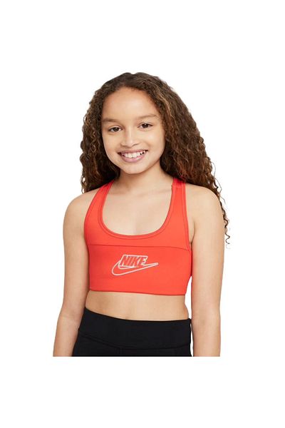 Nike Bra Nike Dri-FIT Swoosh, Red, Kids
