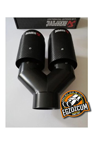Akrapovic 76 Mm Çapında Sağ Çıkış Egzoz Başlığı Full Karbon Içi Siyah Akrapoviç