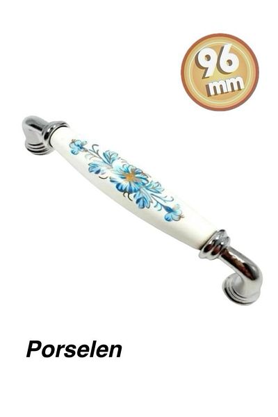 Porcellana Perla Porcelain Cabinet Handle Handle Furniture Drawer Drawer Kitchen Cloakroom Bathroom Handle Kulb-Metal-Yakut96mm-STK3322