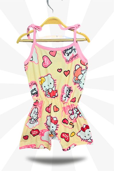 MAXI DRY Κοριτσίστικο καλοκαιρινό φόρεμα Lycra με στάμπα Hello Kitty 2-6 ετών