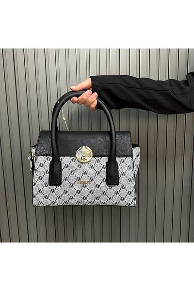 Armine Gray Dotted Bag - Ar38301