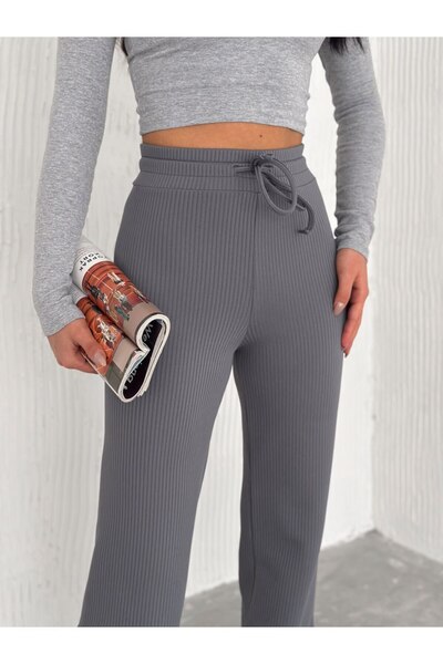 winmoda Fitilli Günlük Comfortable Pantolon-eşofman-içi Şardonlu