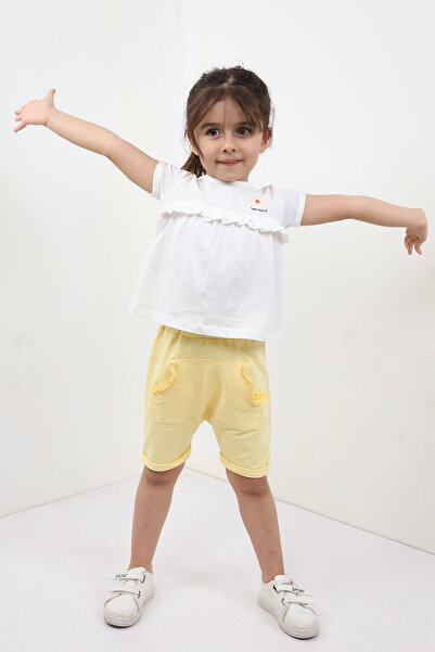 Toontoy Embroidery Detailed Girl's Shorts Set