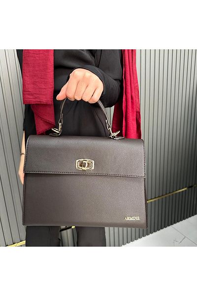 Armine Plain Brown Bag - Ar39302