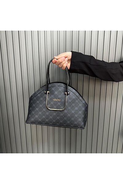 Armine Black Dotted Bag - Ar36506