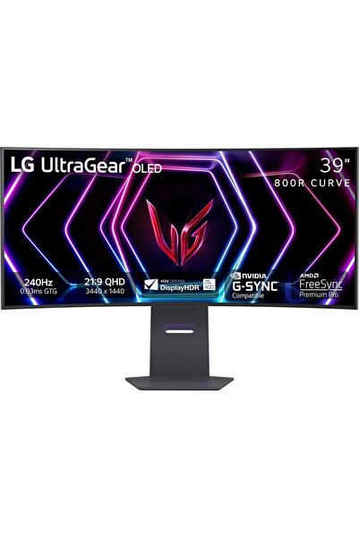 LG Ultragear 39" 39gs95qe-b 240hz 0.03ms (GTG) Oled 800r 21:9 Ultra-wqhd Disp...