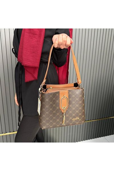 Armine Ar36107 Model Dotted Coffee Bag