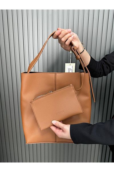 Armine Tan Plain Bag - Ar39105