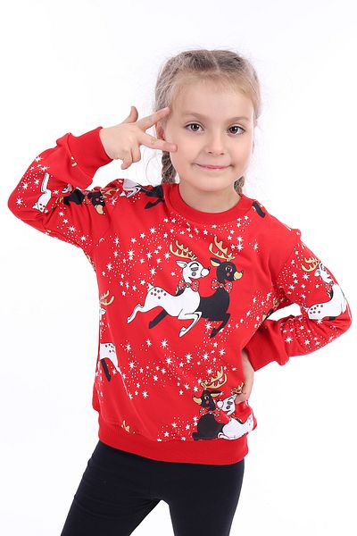 Toontoy Printed Sweatshirt for Girls