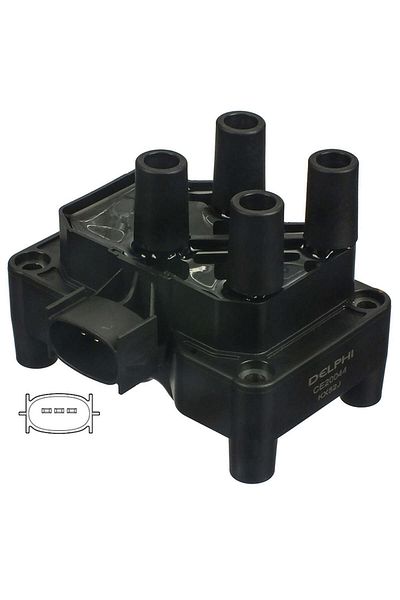 DELPHİ Ignition Coil Ford Festa 1.3-1.4 95-02 Gnzrz