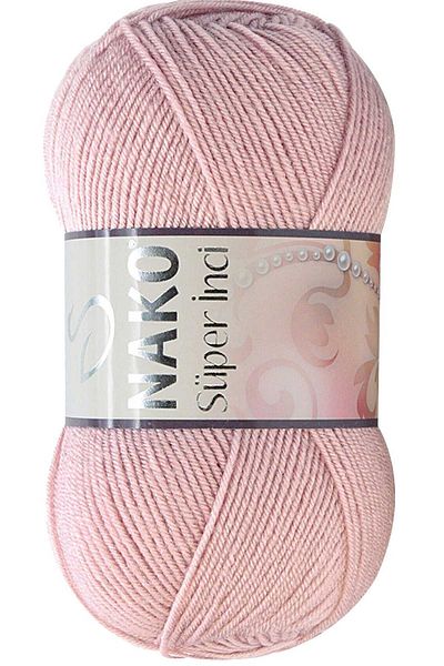 NAKO 1 piece super pearl hand knitting yarn 100 gr pinkish powder 10275