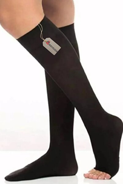 Hediyeleşin Практични чорапи за умиване, безшевна част за носа, черен цвят - ...