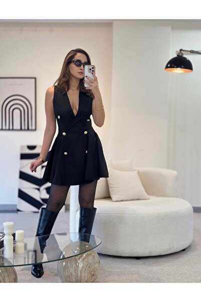 fkpanneple Pileli Kloş Elbise