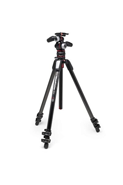 Manfrotto MK055CXPRO33WQR 055 Carbon 3-Section Tripod with 3-Way Head + MOVE