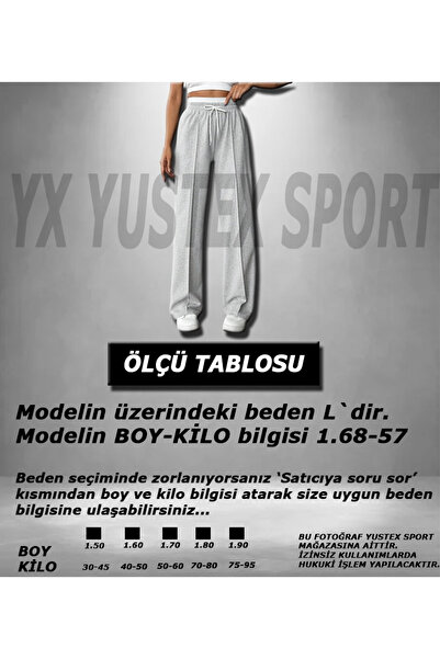 yx yustex sport Siyah Düz Paça Baggy Kalıp Rahat Giyim Eşofman Altı