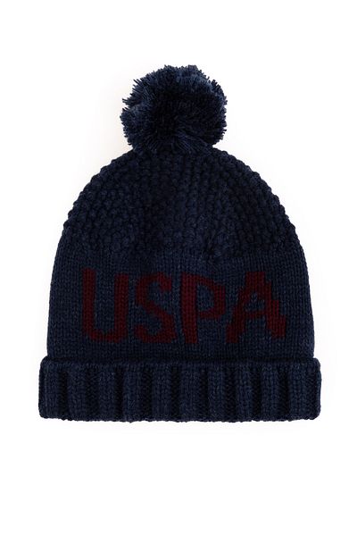 U.S. Polo Assn. Boy's Navy Blue Beret 50292926 -Vr033