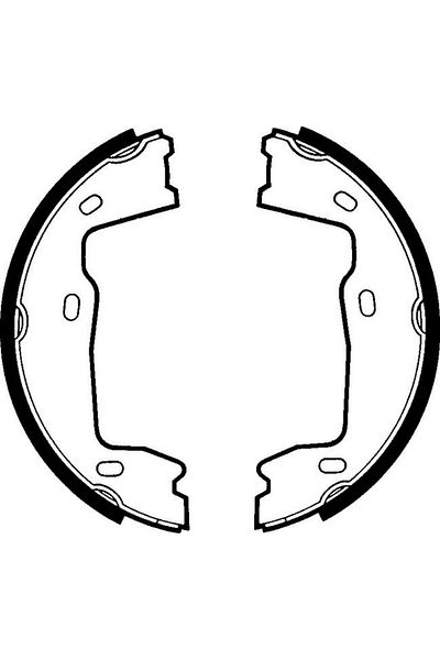 DELPHİ Brake Shoe Hand Brake for Opel Ascona Astra F Calibra Kadett Omega Senator Vectra a B / Saab 900 9 Gnzrz