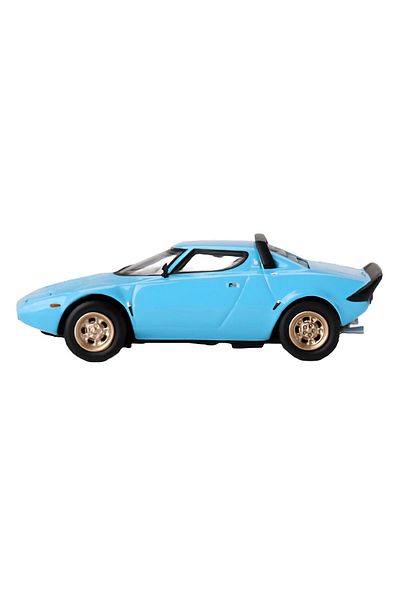TOYFEST سيارة مصغرة معدنية قابلة للجمع من Mini GT 1/64 Lancia Stratos HF Stradale Azzuro Chiaro