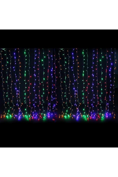 YCL YPS-113RGB 600 LEDLİ 2X3 M PERDE LED/IP44 İÇ MEKAN/30 LED*20 SAÇAK FİŞLİ ÇOK RENKLİ