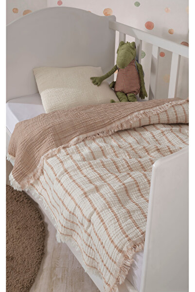 luxtex 4 Layers, Double Sided, 100 X 120 Cm Baby Muslin Blanket, Cotton Multi-Purpose Baby Blanket