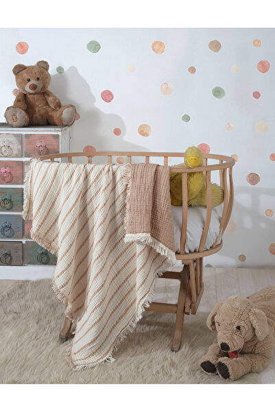 luxtex 4 Layers, Double Sided, 100 X 120 Cm Baby Muslin Blanket, Cotton Multi-Purpose Baby Blanket