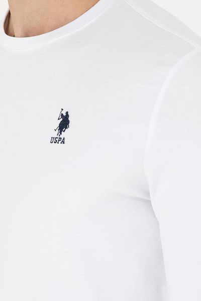 U.S. Polo Assn. Ανδρικό λευκό φούτερ Basic