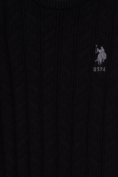 U.S. Polo Assn. Erkek Çocuk Siyah Basic Kazak 50293551-VR046