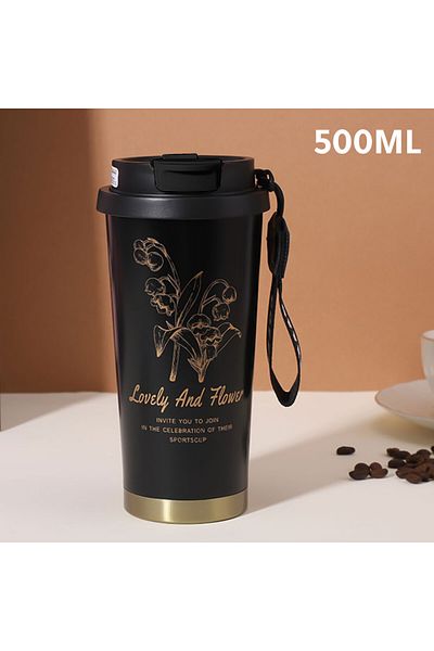 MIBRU vacuum thermos cup 500ml black