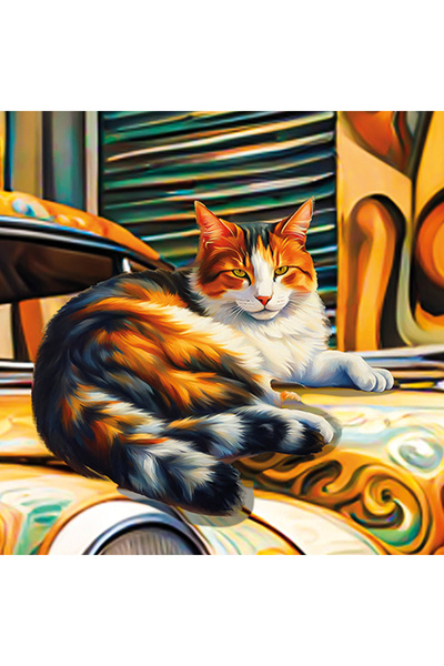 Ks Games القطط على السيارة 500 قطعة اللغز