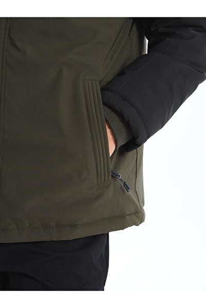 LC Waikiki Ανδρικό παλτό με κουκούλα LCWAIKIKI Classic Standard Fit