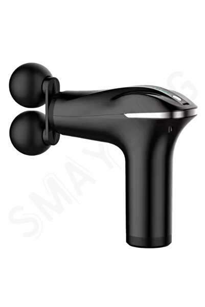 SMAYLİNG Çift Başlıklı Taşınabilir Masaj Tabancası 6 Hız Kademeli Derin Kas R...