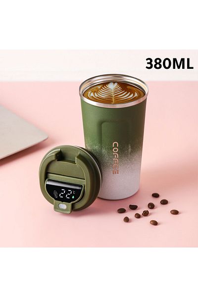 MIBRU vacuum thermos cup 380ml oliver green