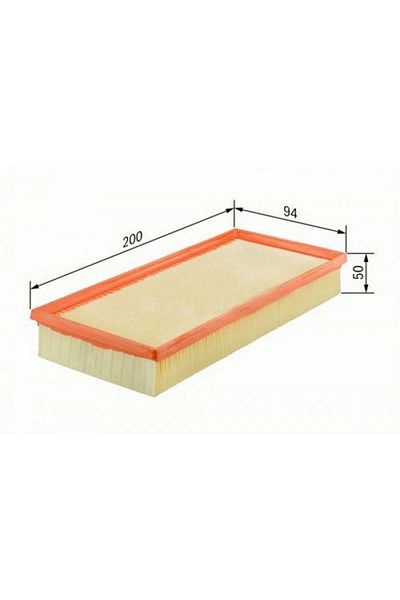 Sardes VW Cadyi Golf-I Golf-II Air Filter - 83-18051