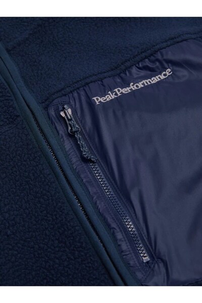Peak Performance M Pile Zip Jacket Erk Lacivert Fleece G79711030-10011