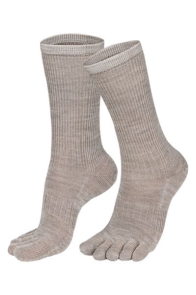 NORFOLK Bruges Merino Wool Πρόληψη Μύκητα και Οσμής Κάλτσες με δάχτυλα 1 ζευγάρι Κρέμα συσκευασίας