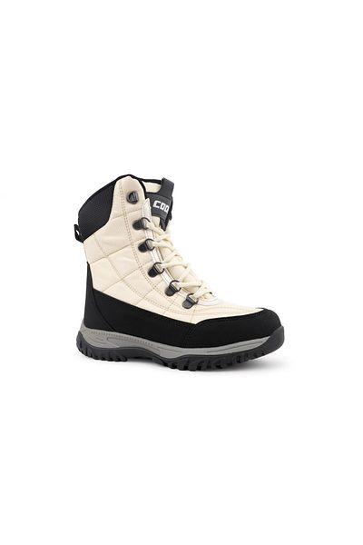 Cool Kids Felix Beige Winter Boots - Lace-Up Cool Design