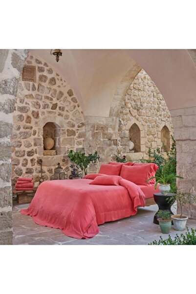 Sarev Uvercınka Cupro Nevresim Takımı Çift Kişilik , Pembe